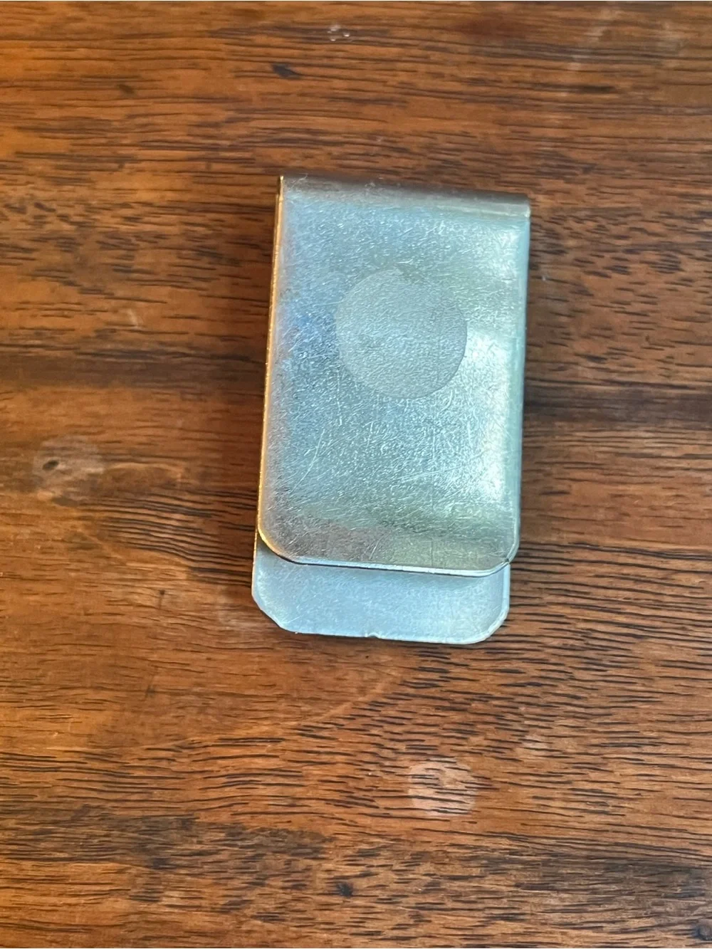 Vintage Sterling Silver Money Clip with Turquoise and Coral Stones